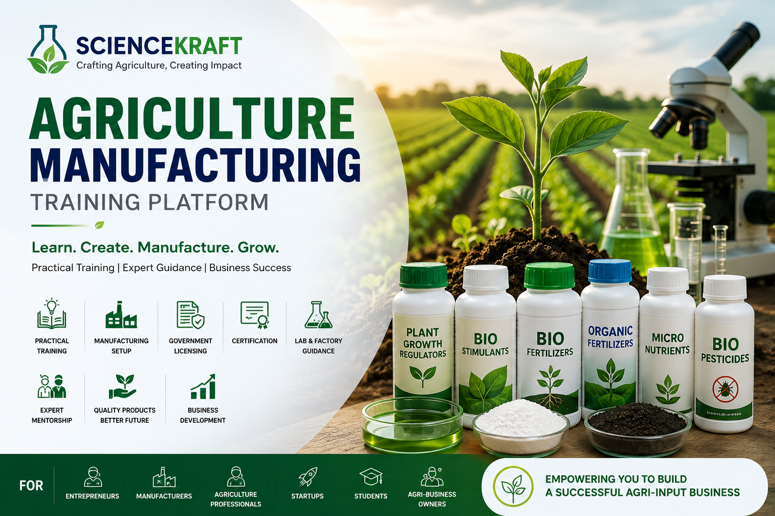 ScienceKraft – Agriculture Manufacturing Training Platform