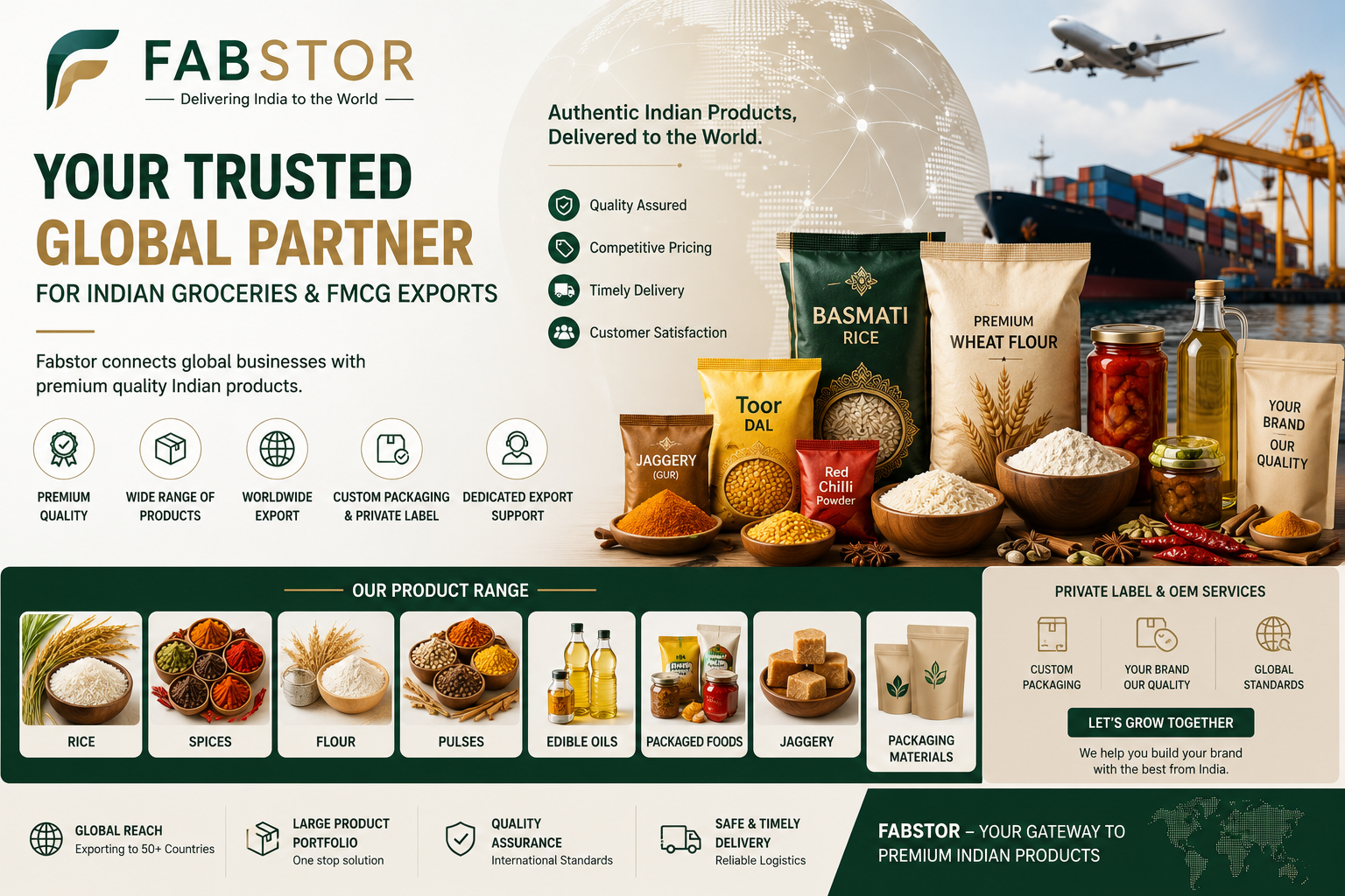 Fabstor – Global FMCG & Indian Grocery Export Platform